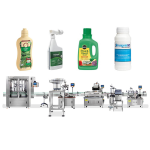 தானியங்கி பூச்சிக்கொல்லி திரவ உரம் நிரப்புதல் கேப்பிங் லேபிளிங் லைன்