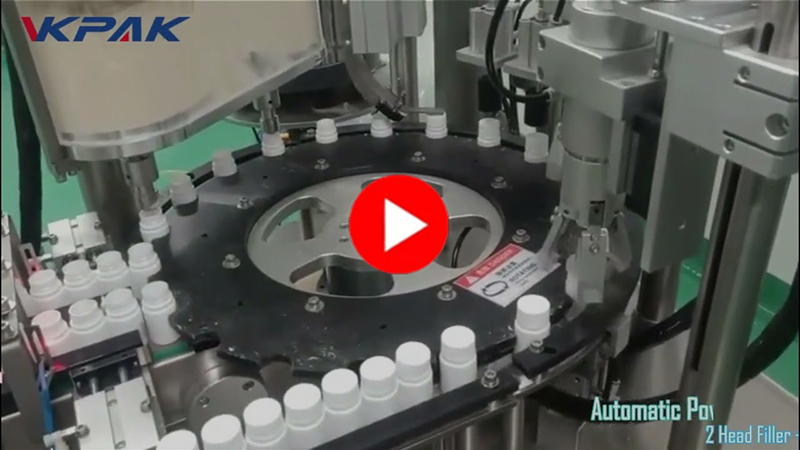 மோனோபிளாக் பவுடர் பாட்டில் நிரப்புதல் மற்றும் மூடுதல் இயந்திரம்