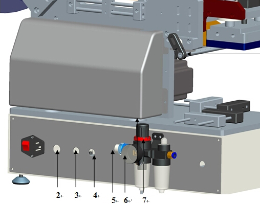 ஸ்பூட் பேக்ஸ் பிளாஸ்டிக் பேக் லேபிளிங் மெஷின் செமி ஆட்டோமேட்டிக் ஃபார் பிளாட் சர்ஃபேஸ்