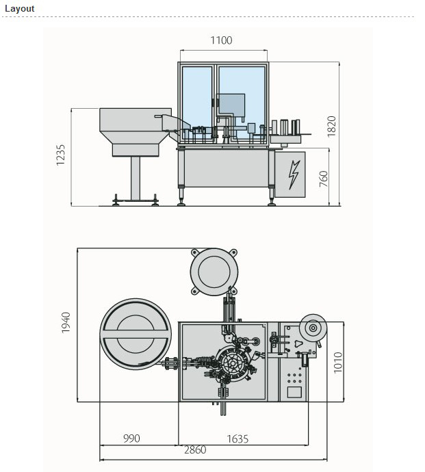 high speed syringe filling closer pharmaceutical equipment மூடும் இயந்திரத்தின் தளவமைப்பு.jpg