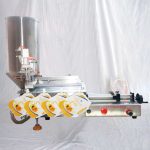 செமி ஆட்டோமேட்டிக் நியூமேடிக் ஸ்பூட் பை முன் தயாரிக்கப்பட்ட பைகள் நிரப்பும் இயந்திரம்