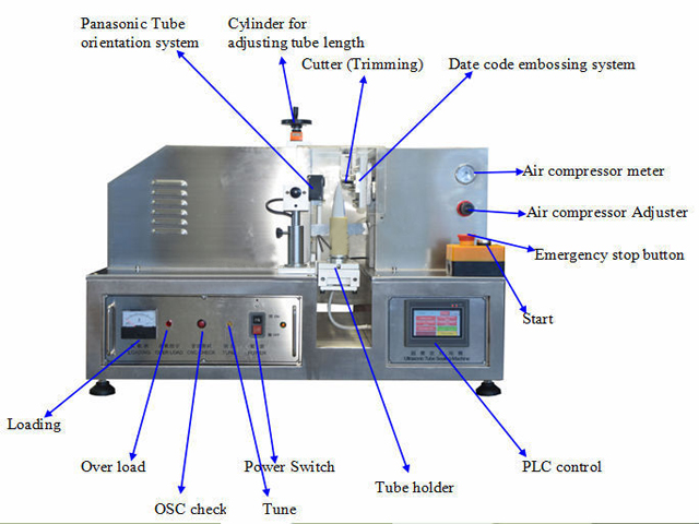 semi automatic sealing machines மீயொலி குழாய் சீலர்